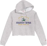 League-Legacy Women's Notre Dame Fighting Irish Grey Cropped Hoodie