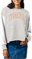 League-Legacy Women's Syracuse Orange Grey Rev Crew Sweatshirt