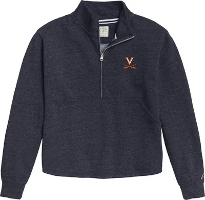 League-Legacy Women's Virginia Cavaliers Blue Victory Quarter-Zip