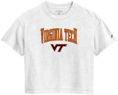 League-Legacy Women's Virginia Tech Hokies White Intramural Midi T-Shirt