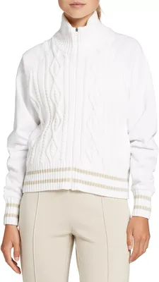 Walter Hagen Women's Cable Full-Zip Golf Jacket