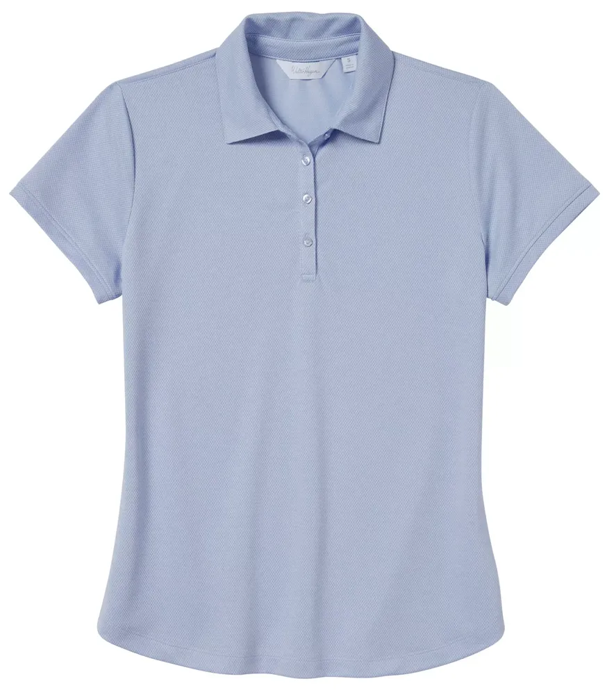 Walter Hagen Women's Clubhouse Jacquard Short Sleeve UV Golf Polo