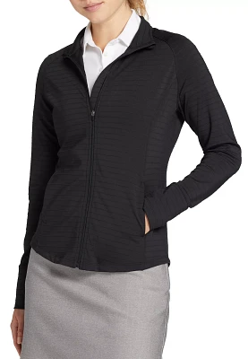 Walter Hagen Women's Performance 11 UV Protection Textured Stripe Full-zip Golf Jacket