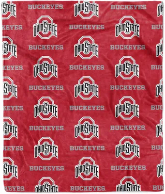 Logo Brands Ohio State Buckeyes Plush Blanket