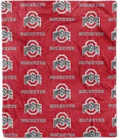 Logo Brands Ohio State Buckeyes Plush Blanket