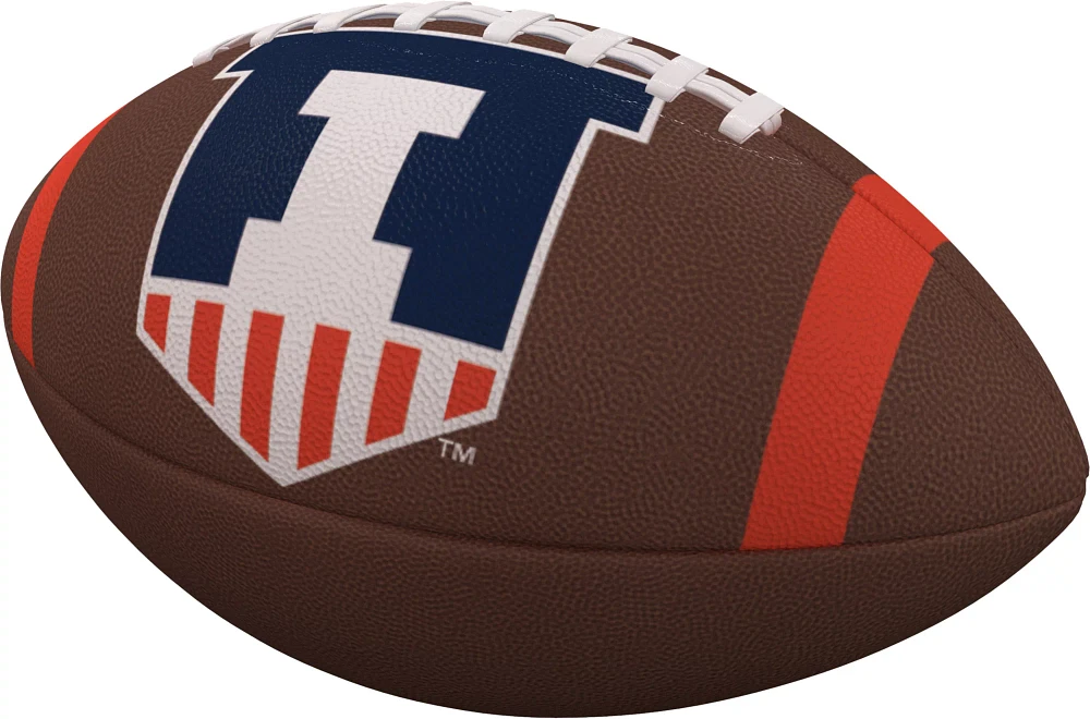 Logo Brands Illinois Fighting Illini Team Stripe Composite Football