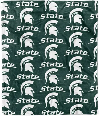 Logo Brands Michigan State Spartans Plush Blanket