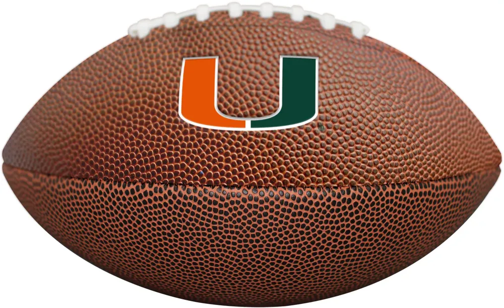 Logo Brands Miami Hurricanes Mini Composite Football