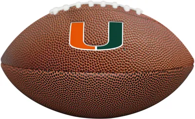 Logo Brands Miami Hurricanes Mini Composite Football