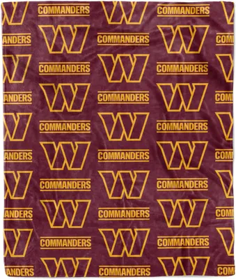 Logo Washington Commanders Plush Blanket