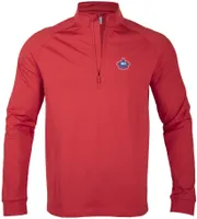 Levelwear Men's Miami Marlins 2023 City Connect Red Calibrate Quarter-Zip Shirt