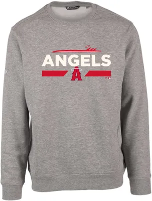 Levelwear Men's Los Angeles Angels 2023 City Connect Gray Zane No Hitter Crew Neck Sweatshirt