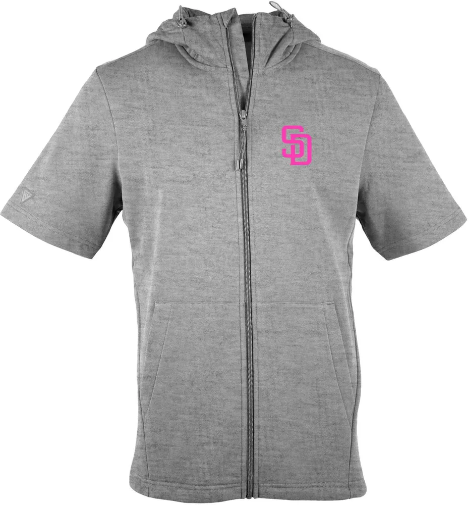 Levelwear Men's San Diego Padres 2023 City Connect Gray Zander Pullover Hoodie