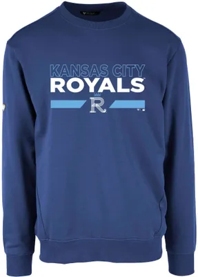 Levelwear Men's Kansas City Royals 2023 Connect Royal Zane No Hitter Crew Neck Sweatshirt