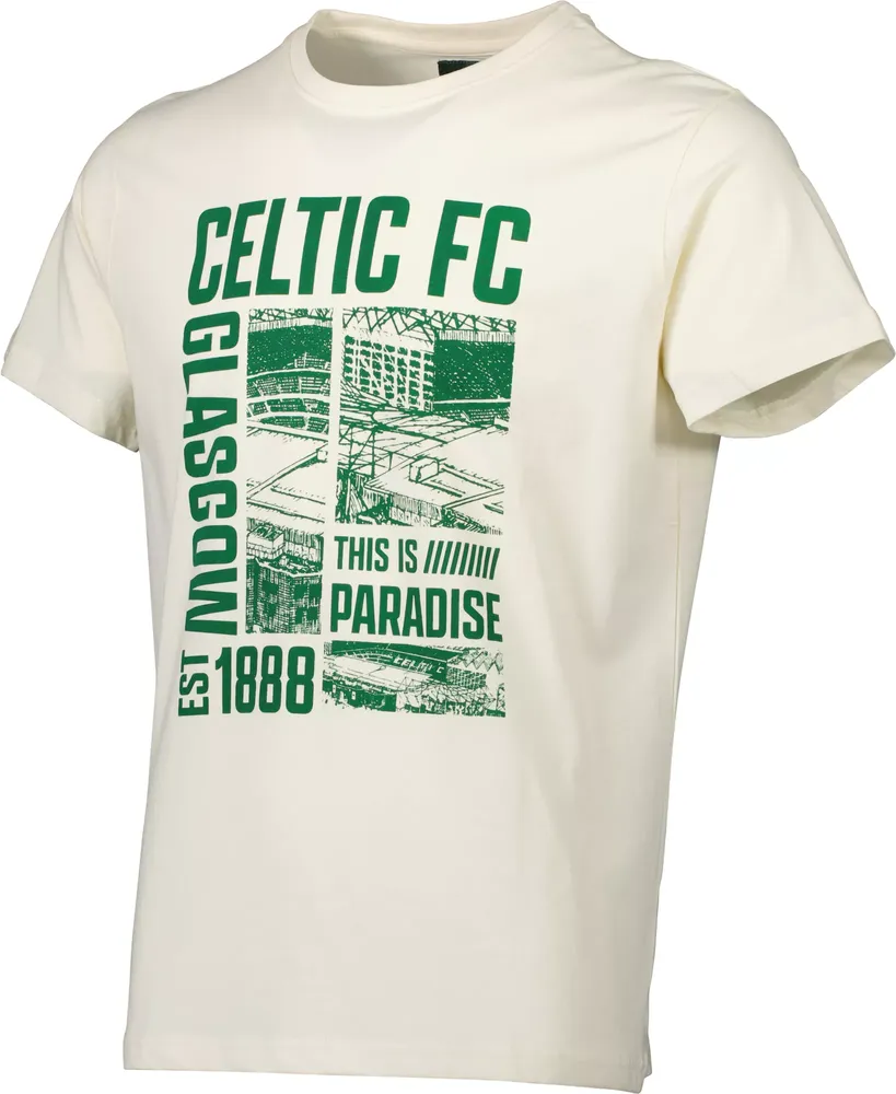 Sport Design Sweden Celtic FC Two-Hit Graphic Off White T-Shirt