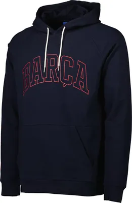 Sport Design Sweden FC Barcelona Wordmark Navy Pullover Hoodie