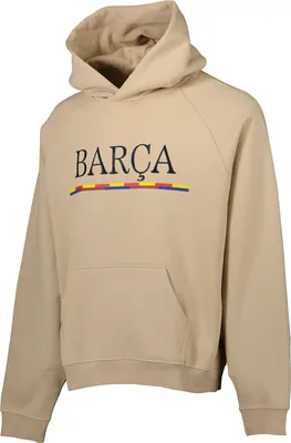 Sport Design Sweden FC Barcelona Wordmark Tan Pullover Hoodie