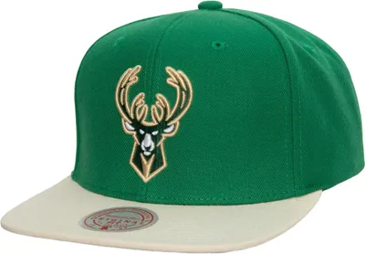 Mitchell and Ness Adult Milwaukee Bucks 2.0 2Tone Adjustable Snapback Hat