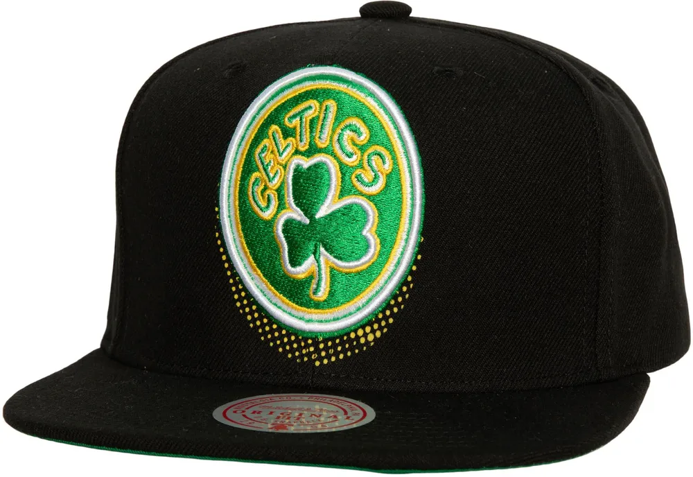 Mitchell and Ness Adult Boston Celtics Big Face Adjustable Snapback Hat