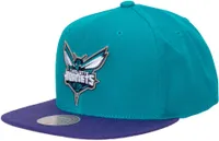 Mitchell and Ness Adult Charlotte Hornets 2.0 2Tone Adjustable Snapback Hat