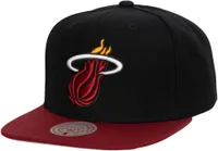 Mitchell and Ness Adult Miami Heat 2.0 2Tone Adjustable Snapback Hat