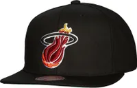 Mitchell and Ness Adult Miami Heat Conference Patch Adjustable Snapback Hat