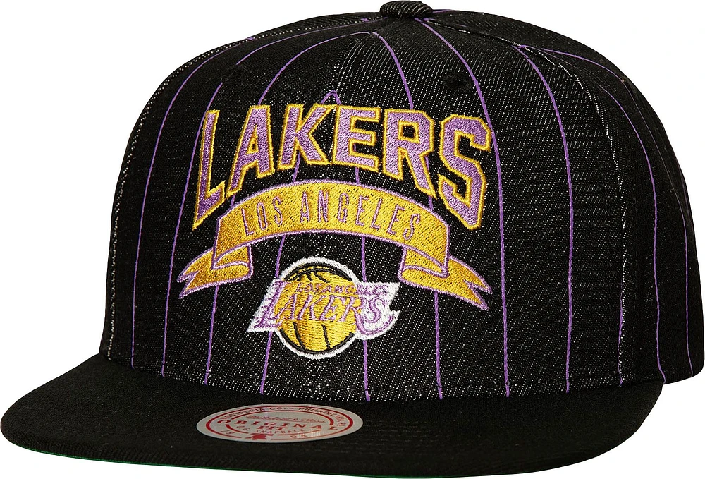 Mitchell and Ness Adult Los Angeles Lakers Strap Adjustable Snapback Hat