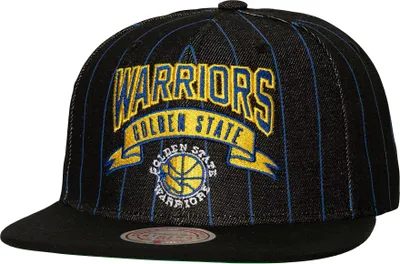 Mitchell and Ness Adult Golden State Warriors Strap Adjustable Snapback Hat