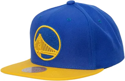 Mitchell and Ness Adult Golden State Warriors 2.0 2Tone Adjustable Snapback Hat