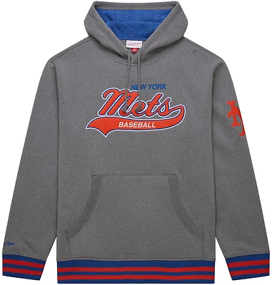 Mitchell & Ness Men's New York Mets Grey Sunwash Pullover Hoodie