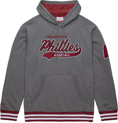 Mitchell & Ness Men's Philadelphia Phillies Grey Sunwash Pullover Hoodie