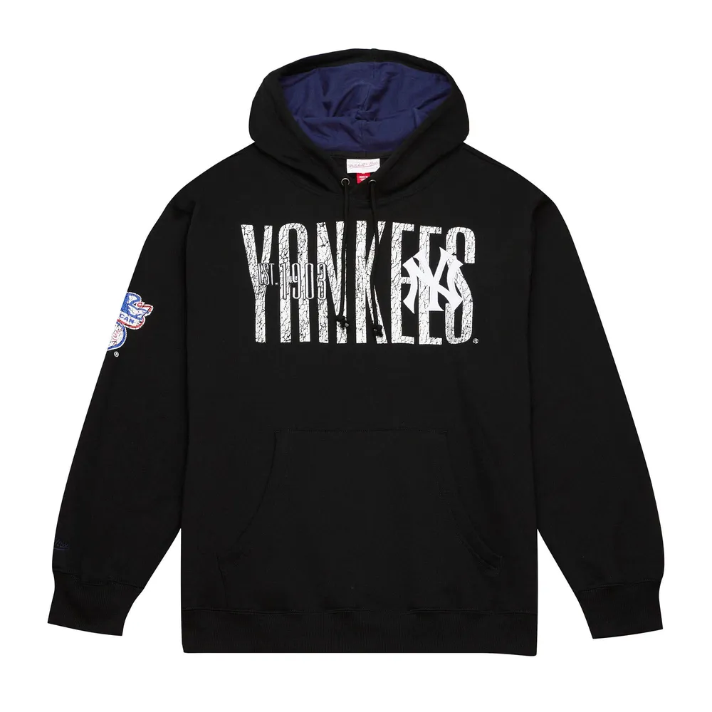 Dick's Sporting Goods Mitchell & Ness Men's New York Yankees Black OG 2.0  Fleece Pullover Hoodie