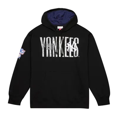 Mitchell & Ness Men's New York Yankees Black OG 2.0 Fleece Pullover Hoodie