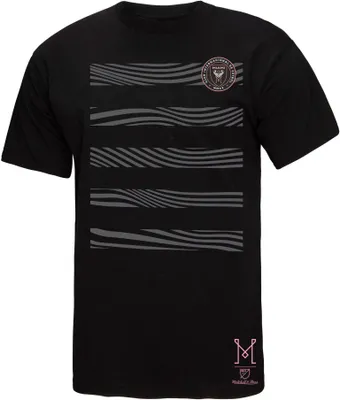 Mitchell & Ness Inter Miami CF Pattern Stripe Black T-Shirt
