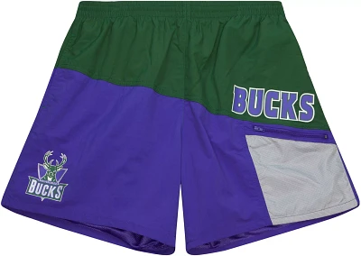 Mitchell and Ness Adult Milwaukee Bucks Utility Shorts