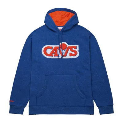 Mitchell and Ness Men's Cleveland Cavaliers Royal Snow Wash Hoodie