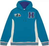 Mitchell and Ness Men's Charlotte Hornets Blue French Terry Hoodie