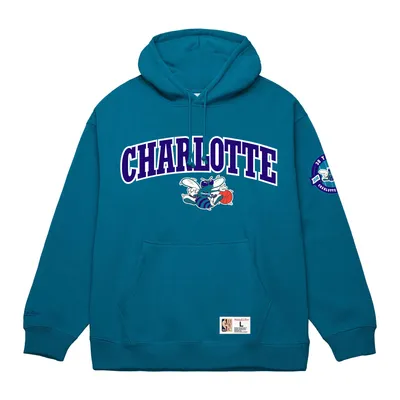 Mitchell and Ness Men's Charlotte Hornets Blue All Hoodie