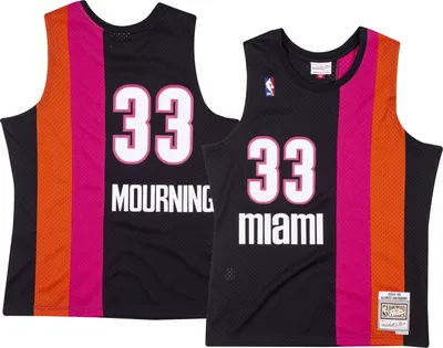 Mitchell and Ness Men's Miami Heat Alonso Mourning #33 Swingman Jersey