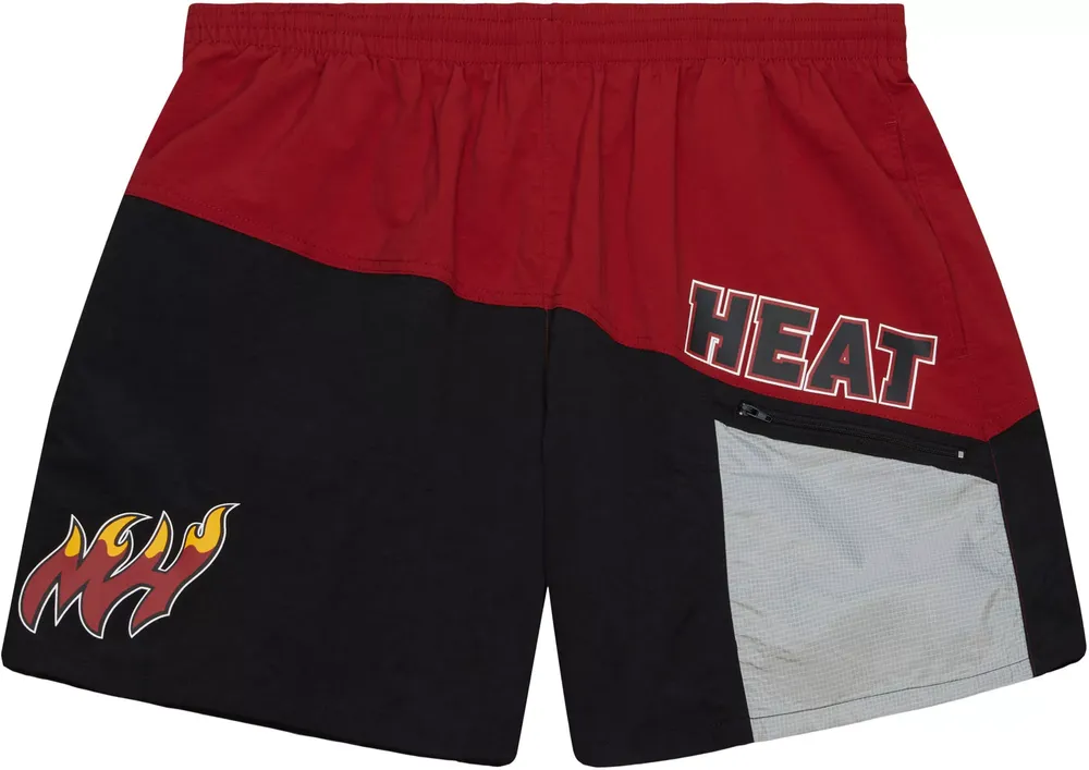 Mitchell and Ness Adult Miami Heat Utility Shorts