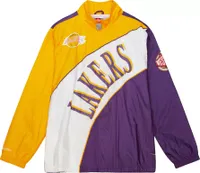 Mitchell and Ness Men's Los Angeles Lakers White Arch Windbreaker