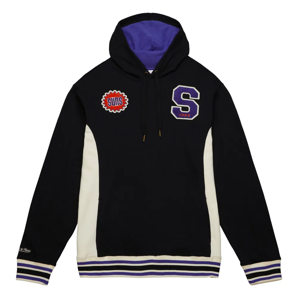 Mitchell and Ness Men's Phoenix Suns Black French Terry Hoodie