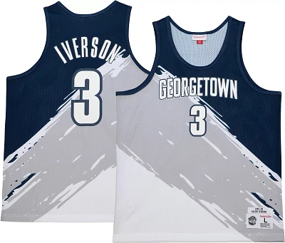 Mitchell & Ness Men's Georgetown Hoyas Allen Iverson #3 Paintbrush Pullover Jersey