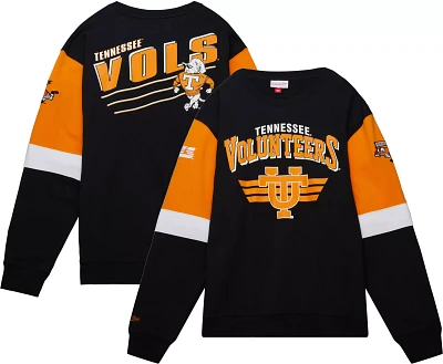 Mitchell & Ness Men's Tennessee Volunteers Black All-Over Crew Neck 3.0 Pullover Sweatshirt