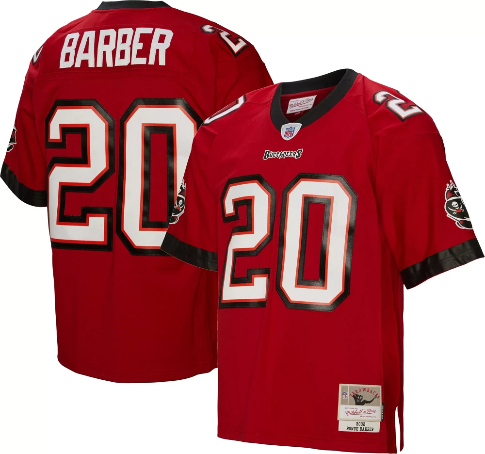 Mitchell & Ness Men's Tampa Bay Buccaneers Ronde Barber #20 2002 Red Throwback Jersey