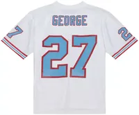 Mitchell & Ness Men's Houston Oilers Eddie George #27 White Throwback Jersey