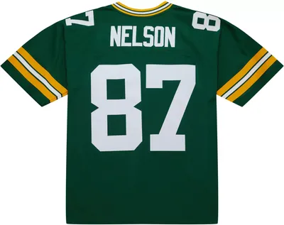 Mitchell & Ness Men's Green Bay Packers Jordy Nelson #87 2010 Throwback Jersey