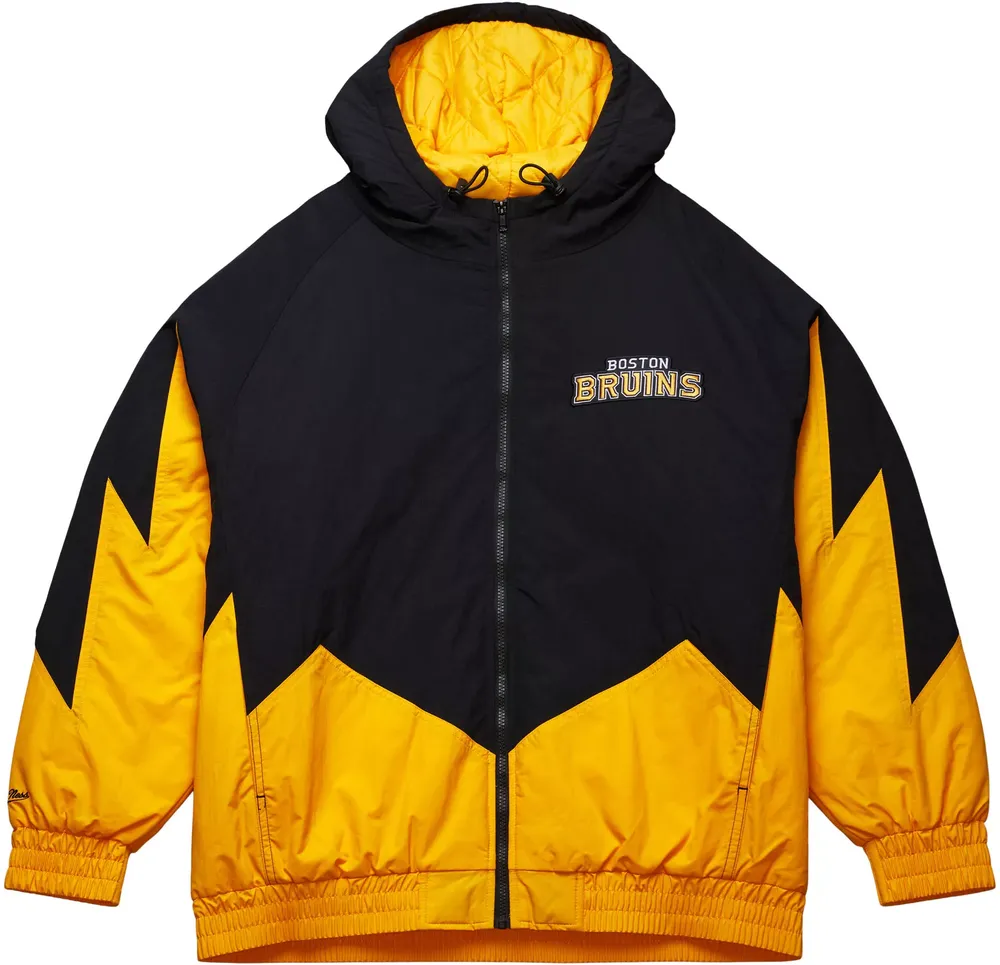 Mitchell & Ness Boston Bruins Retro Gold Windbreaker Jacket