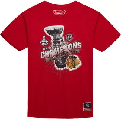 Mitchell & Ness Chicago Blackhawks Cup Chase Red T-Shirt