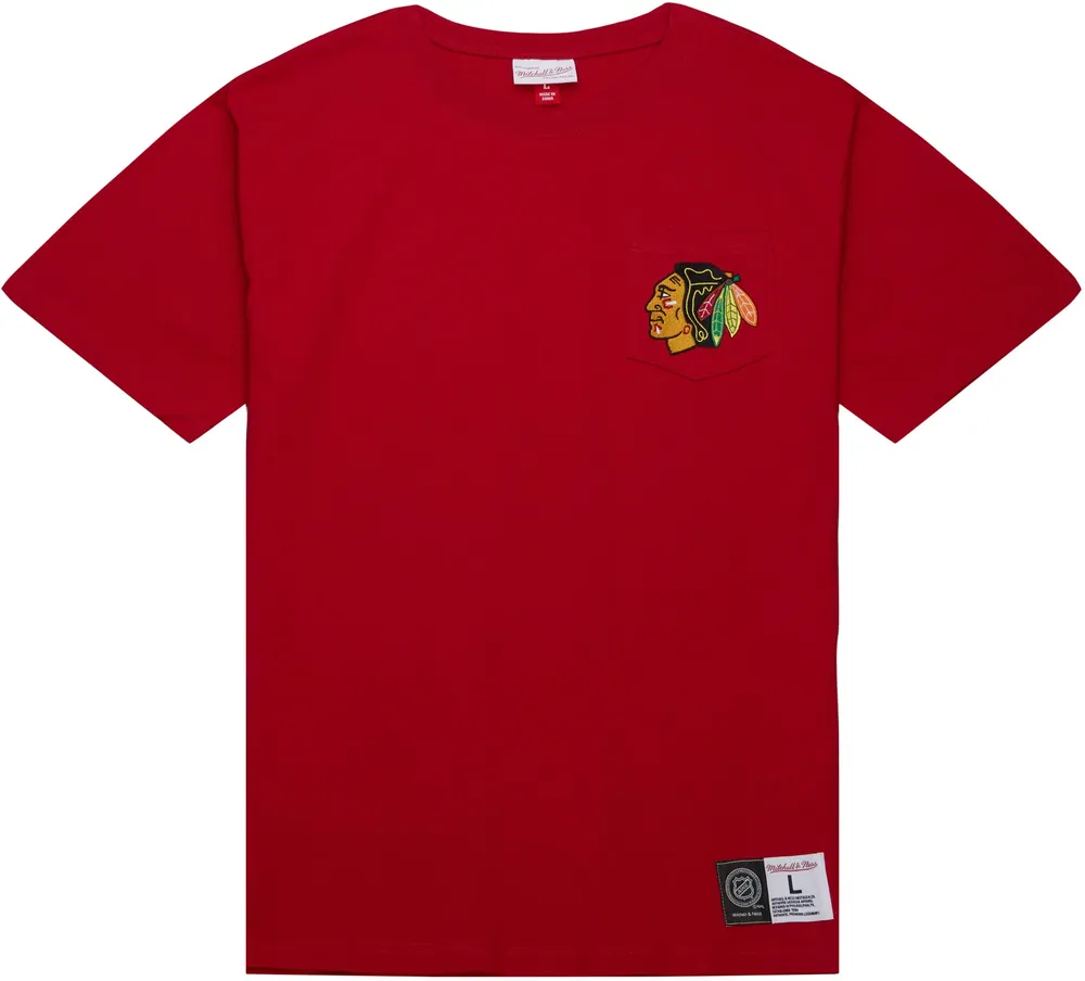 Mitchell & Ness Chicago Blackhawks Pocket Red T-Shirt